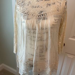 Free people boho shear top